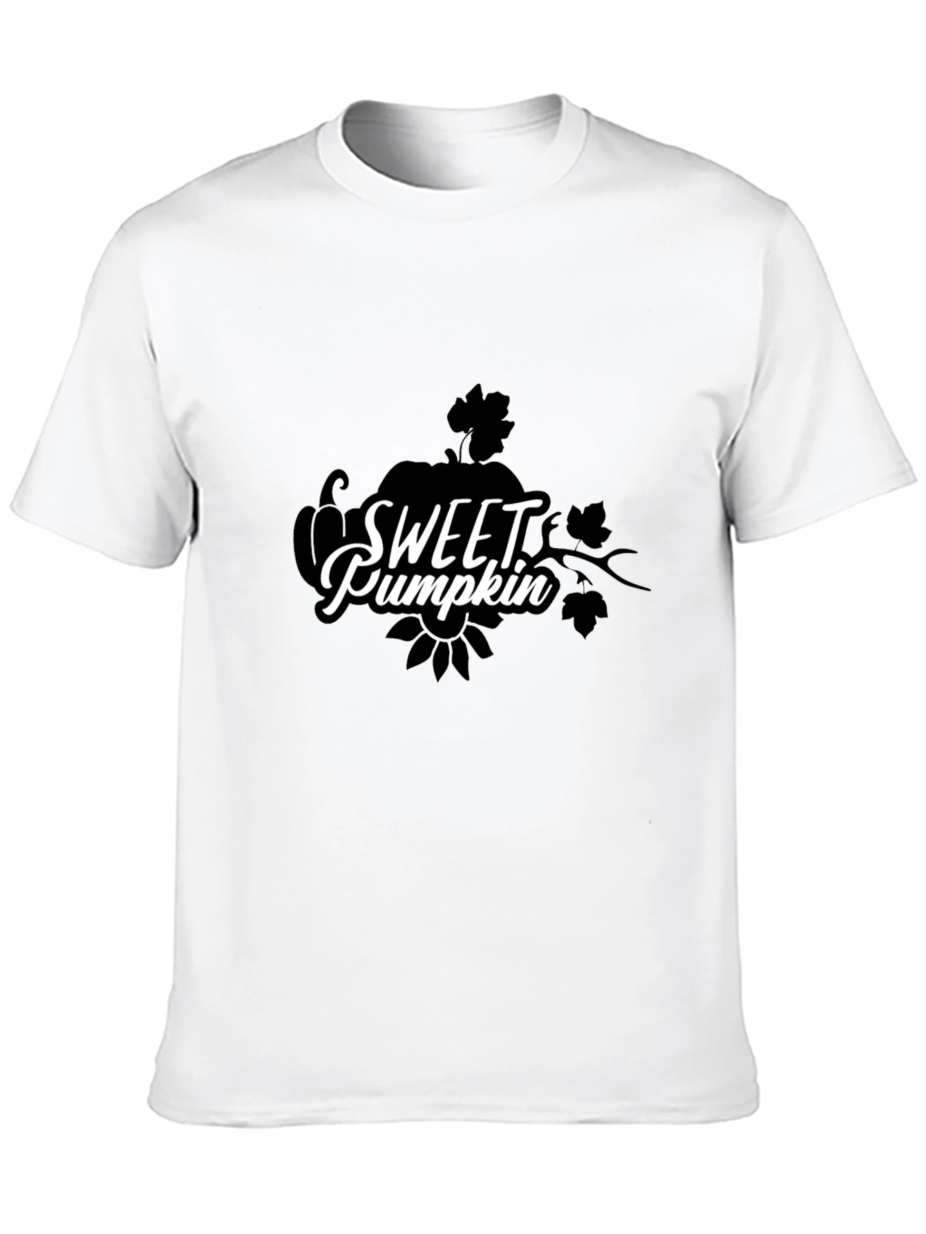 Sweet Pumpkin Graphic Black T-Shirt