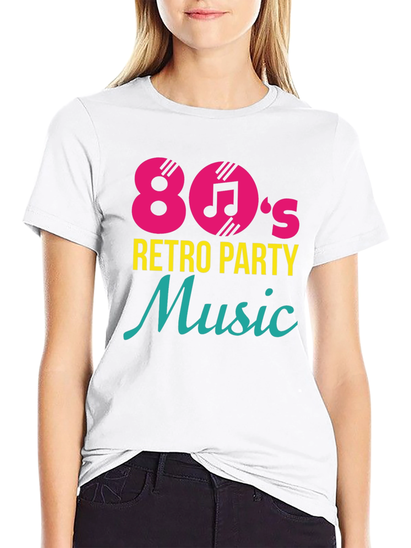 80s Retro Party Music Graphic T-Shirt