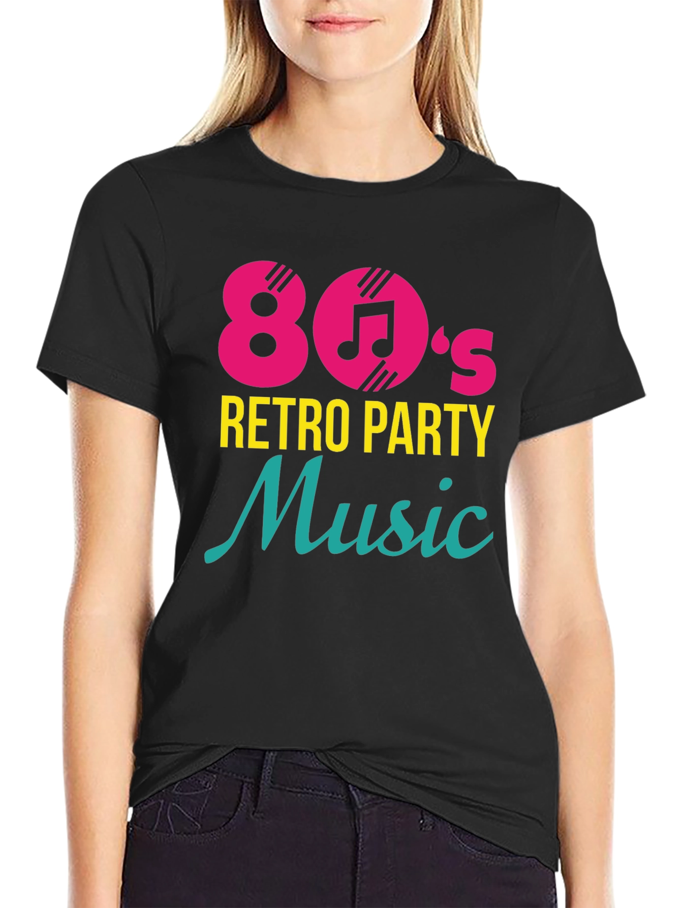 80s Retro Party Music Graphic T-Shirt