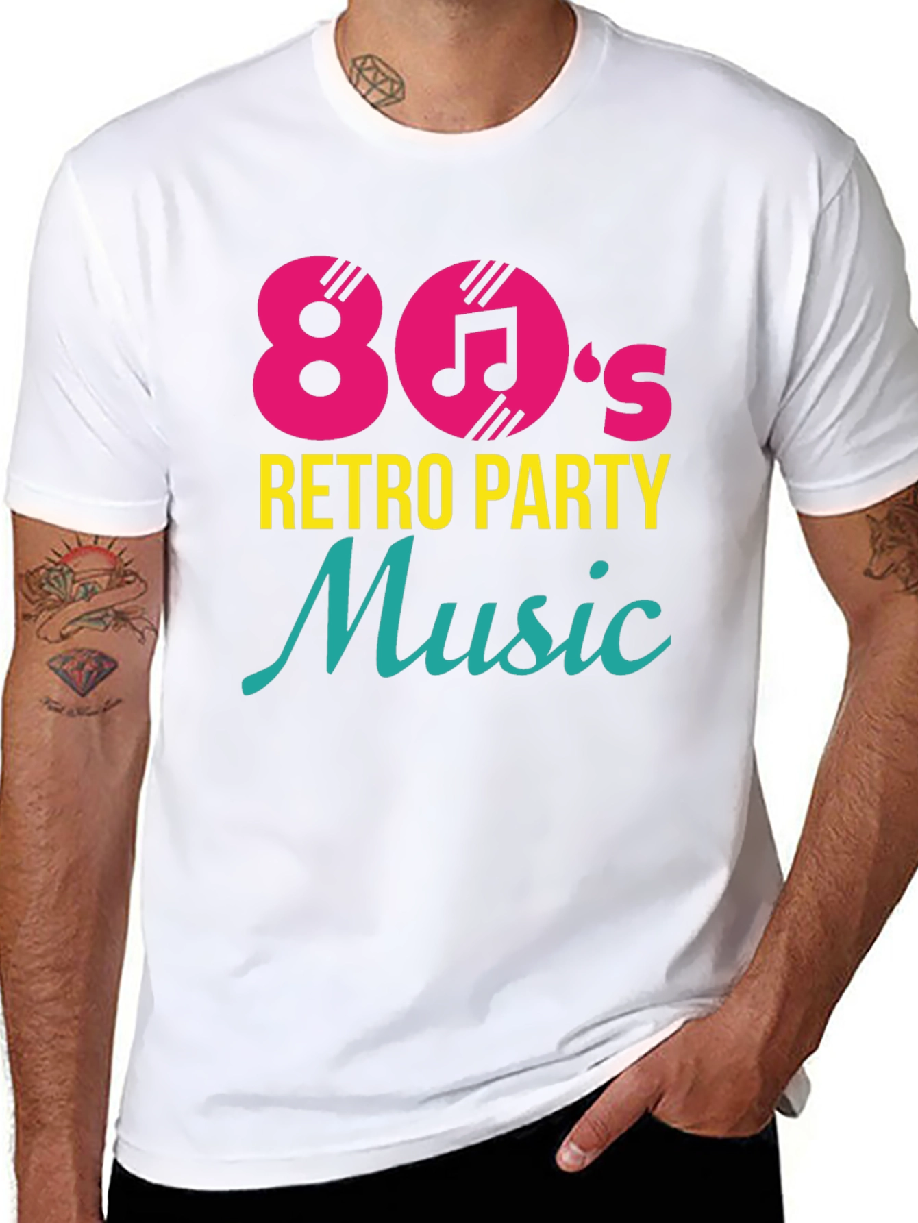 80s Retro Party Music Graphic T-Shirt