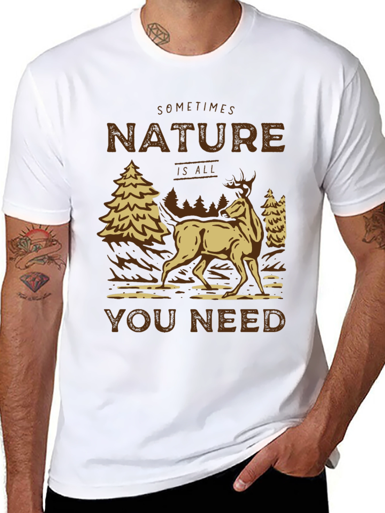 Nature Is All You Need Graphic Tee