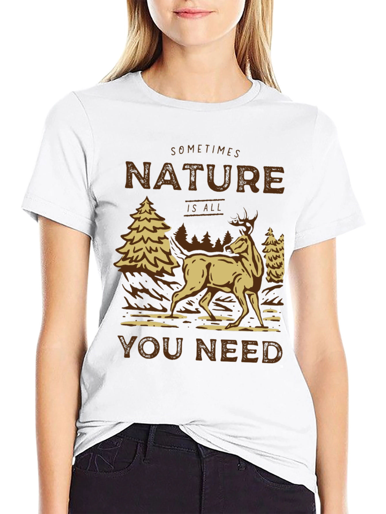 Nature Is All You Need Graphic Tee
