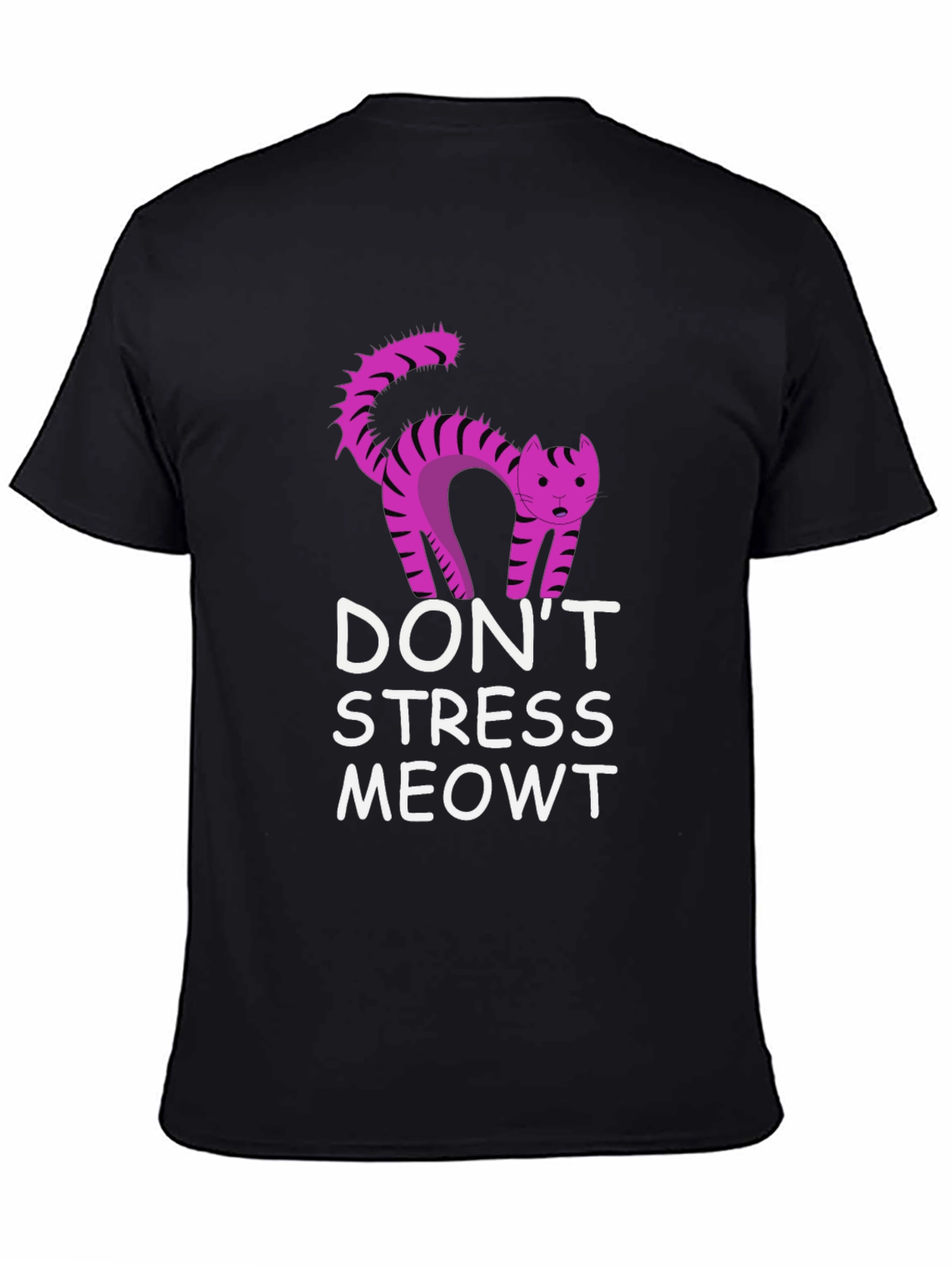 Dont Stress Meowt Black T-Shirt