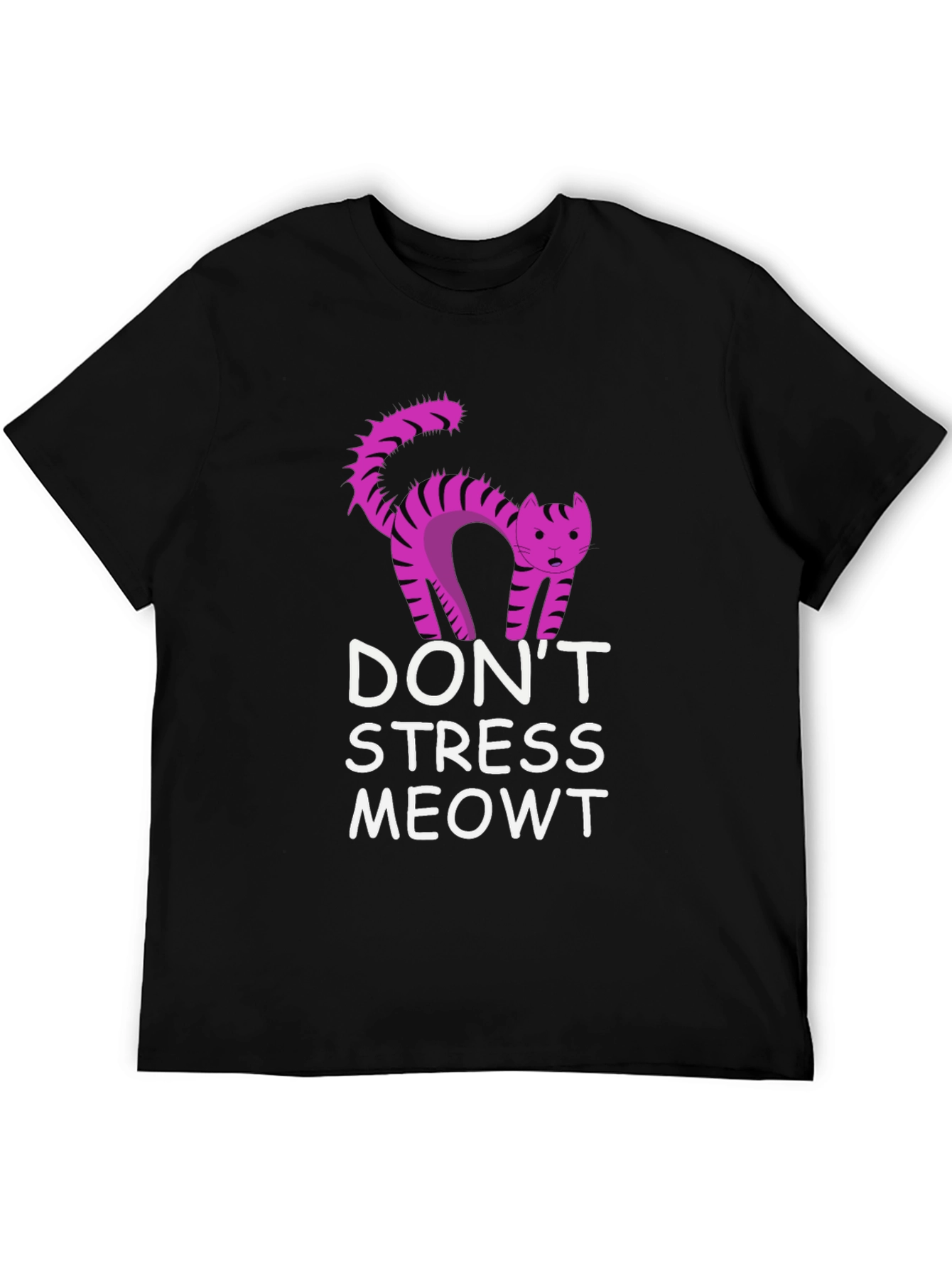 Dont Stress Meowt Black T-Shirt