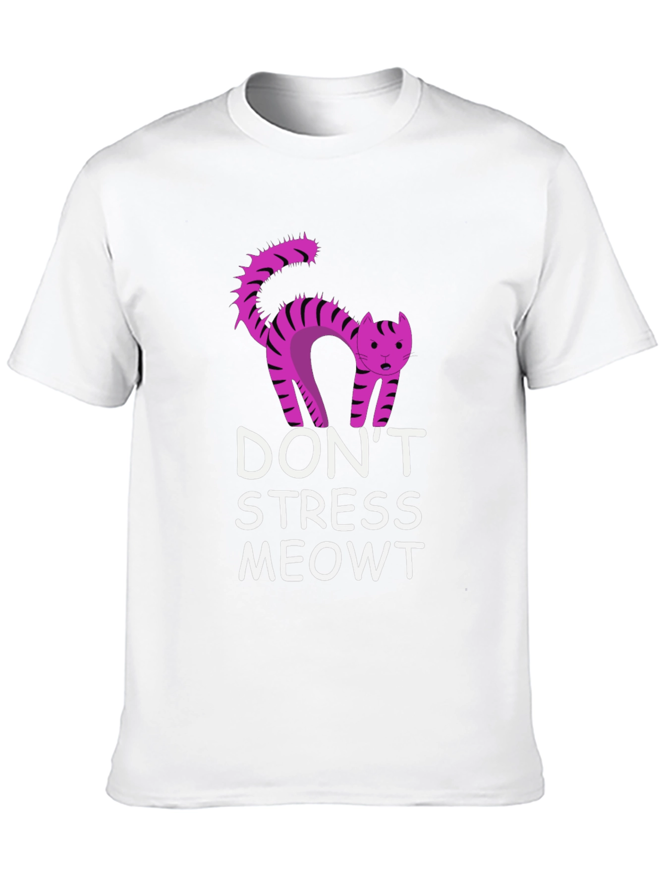 Dont Stress Meowt Black T-Shirt
