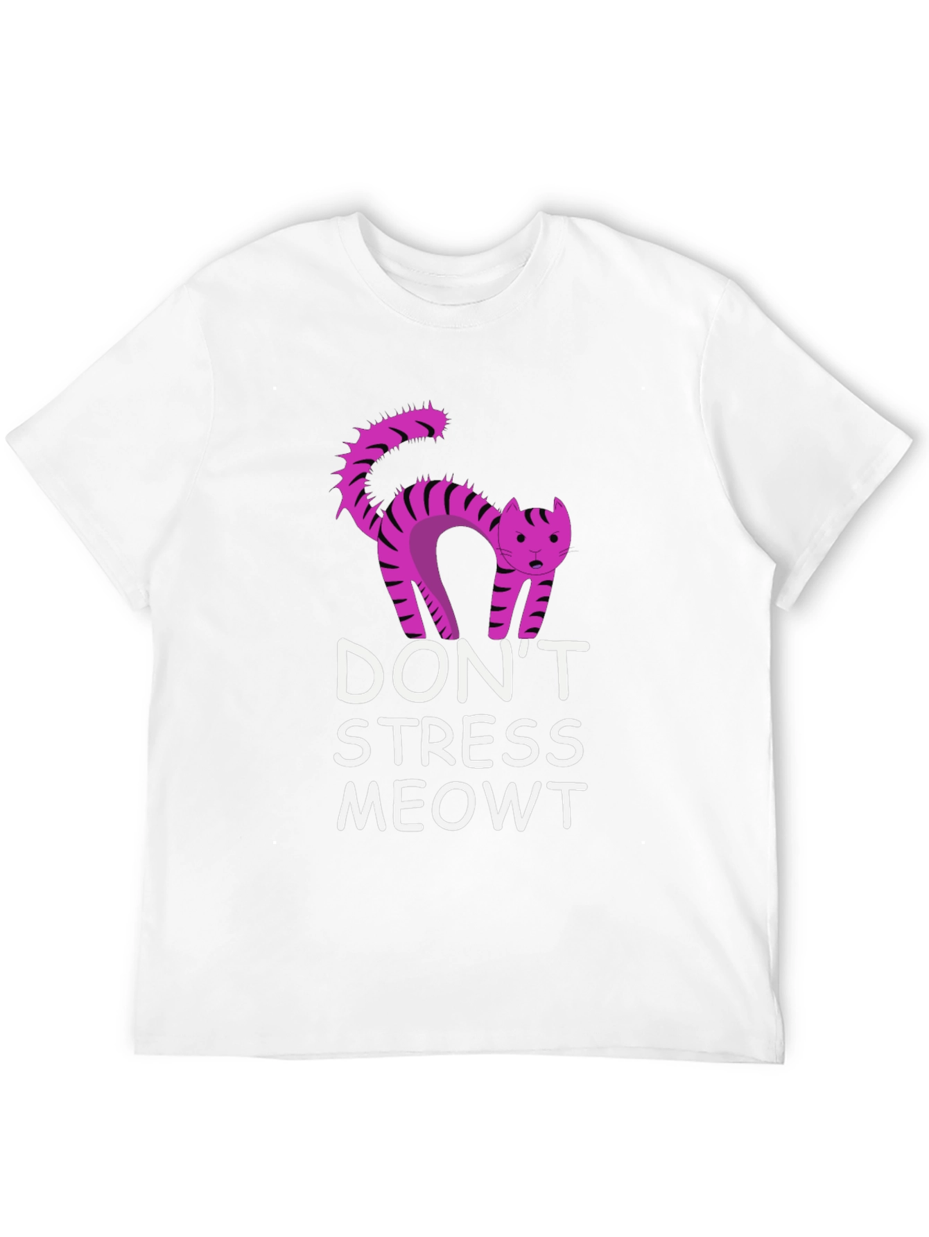 Dont Stress Meowt Black T-Shirt