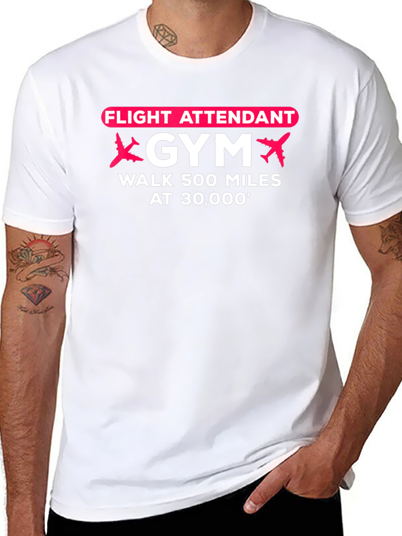 Flight Attendant Gym T-Shirt