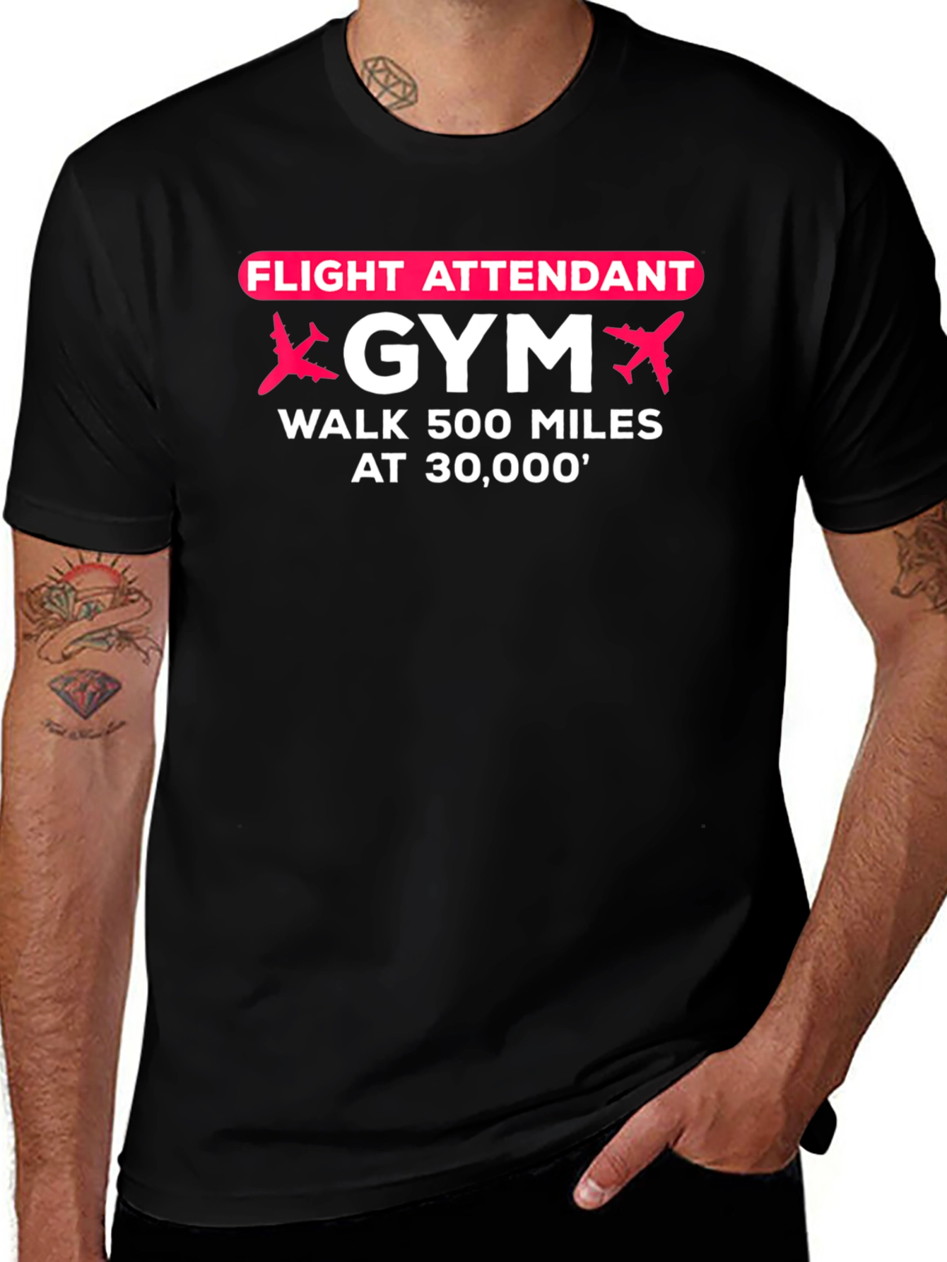 Flight Attendant Gym T-Shirt