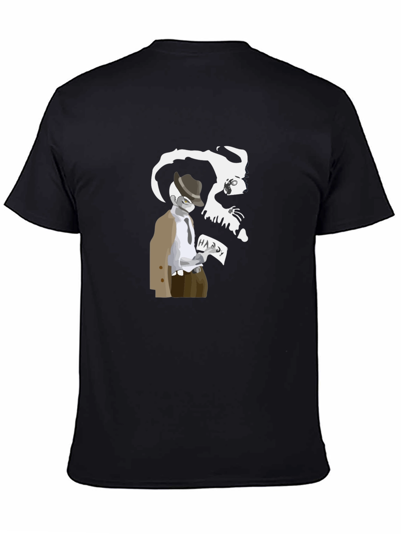 Mystery Black T-Shirt - Hardy Shadow Design