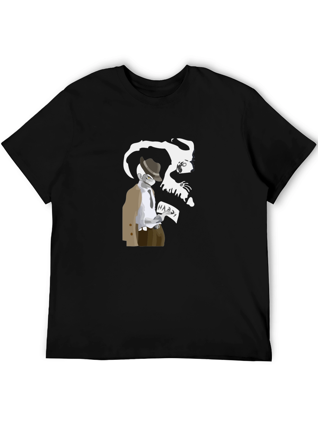 Mystery Black T-Shirt - Hardy Shadow Design