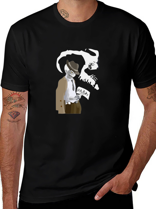 Mystery Black T-Shirt - Hardy Shadow Design
