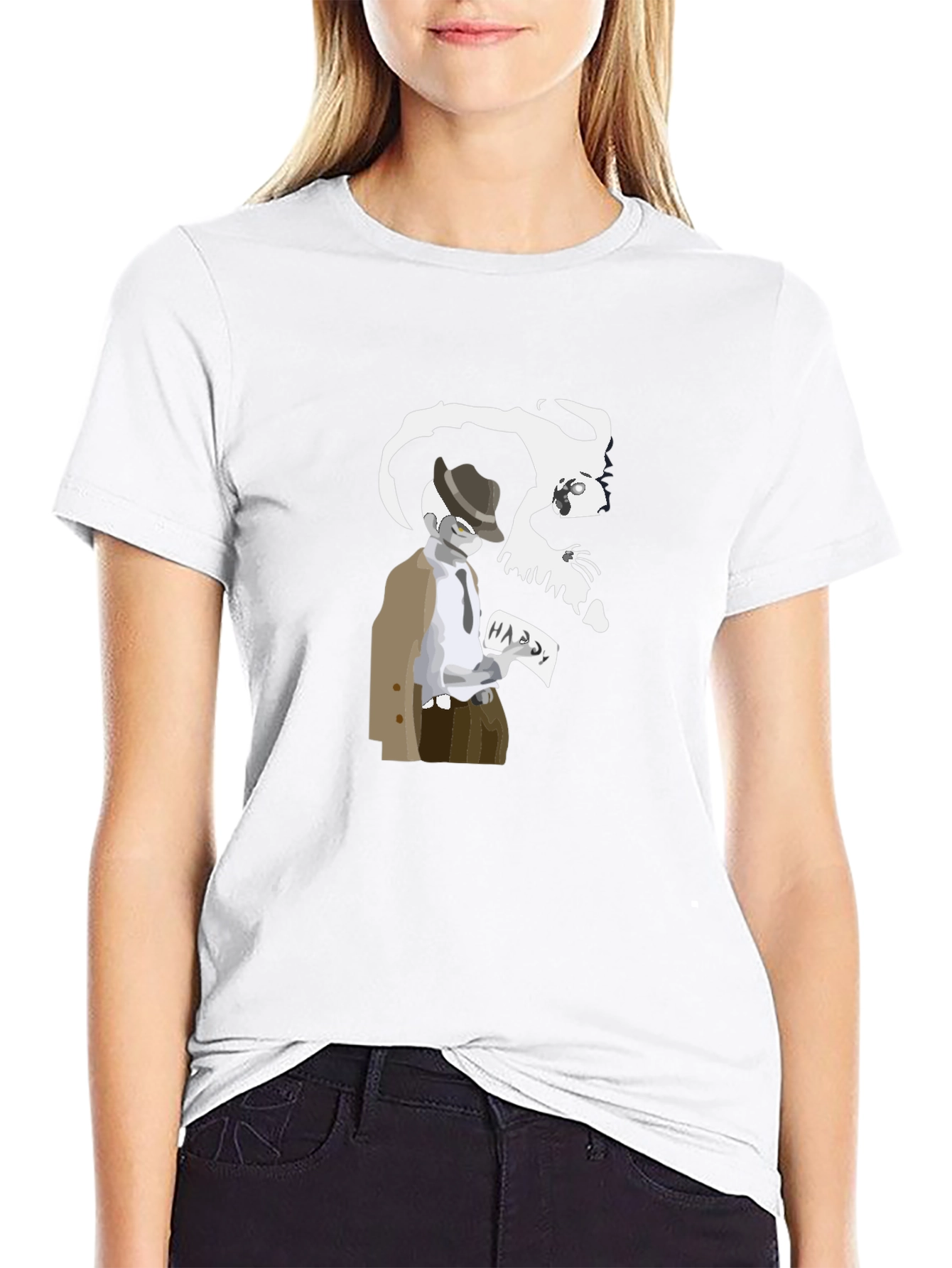Mystery Black T-Shirt - Hardy Shadow Design