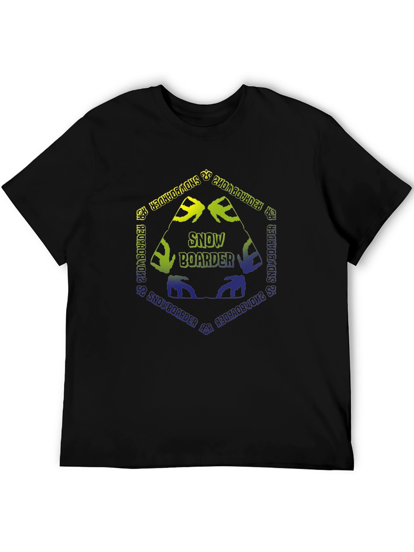 Snowboarder Graphic Tee - Black Unisex T-Shirt