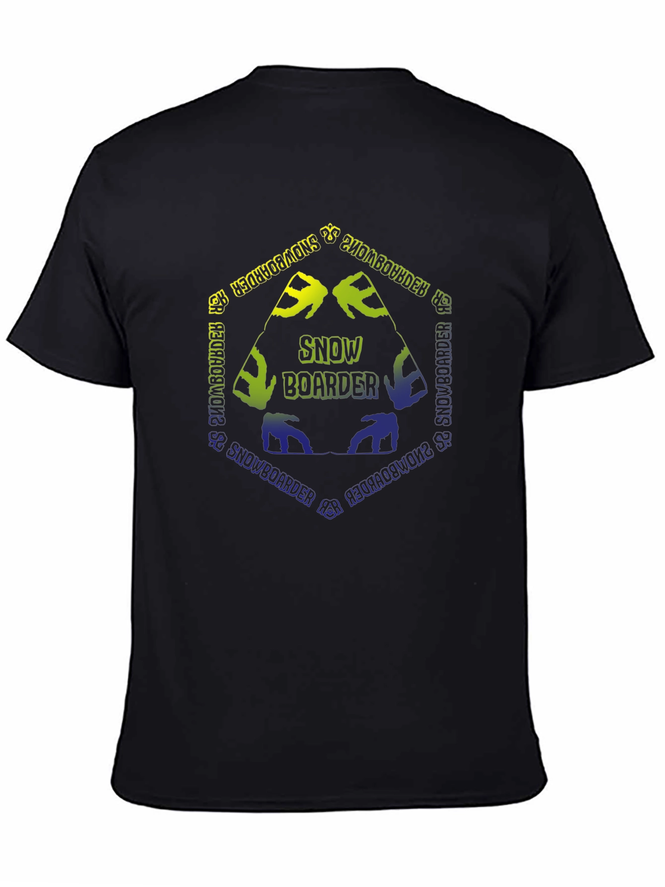 Snowboarder Graphic Tee - Black Unisex T-Shirt