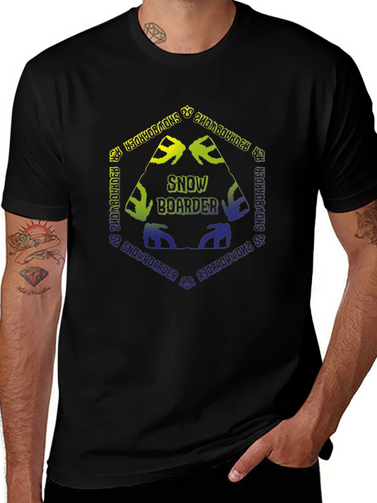 Snowboarder Graphic Tee - Black Unisex T-Shirt
