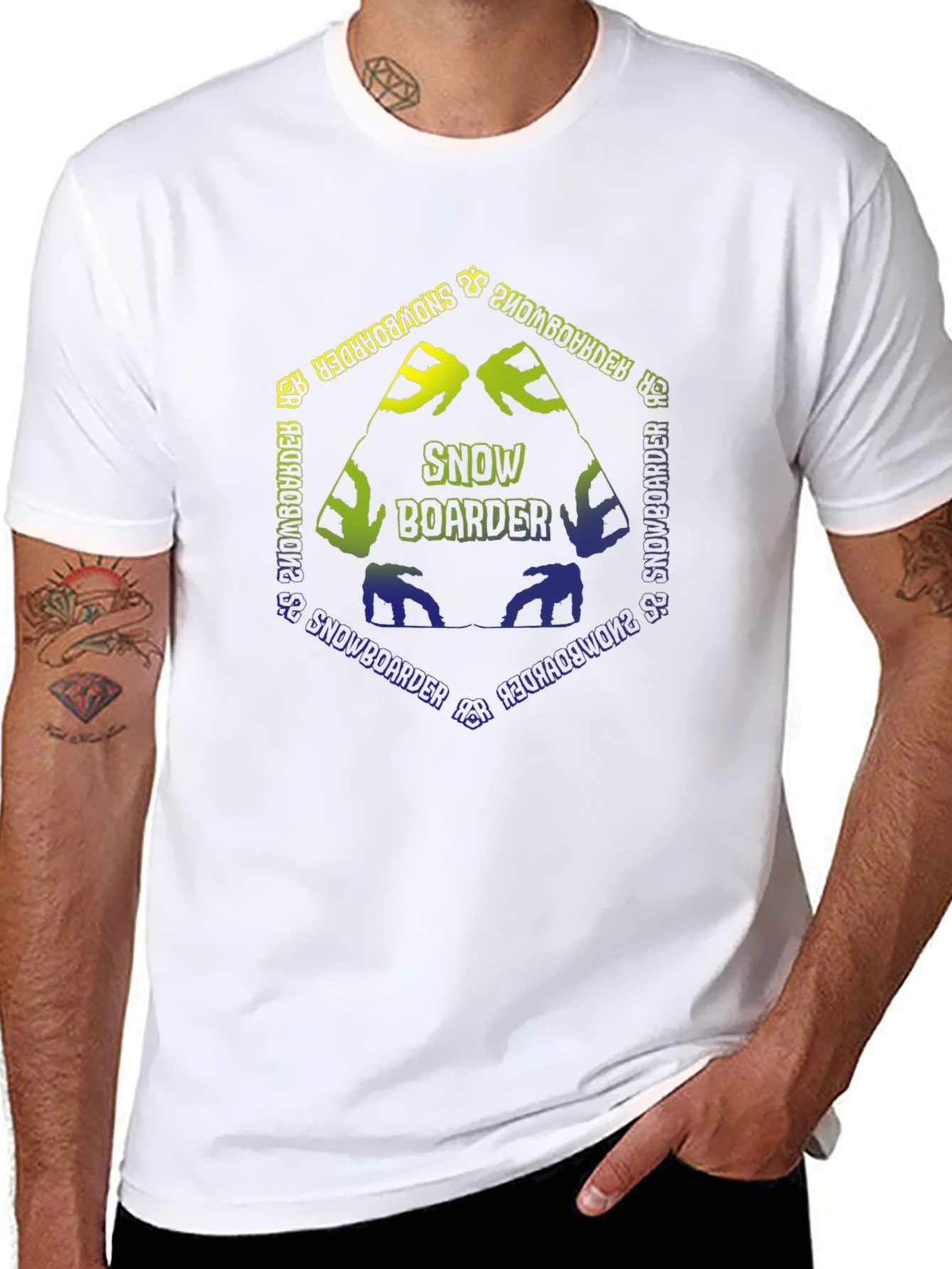 Snowboarder Graphic Tee - Black Unisex T-Shirt