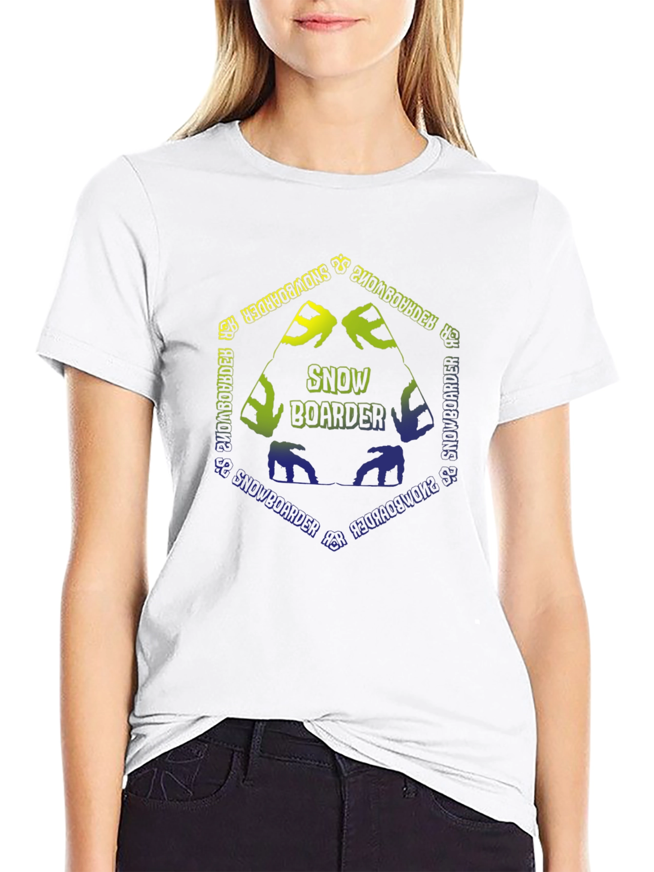 Snowboarder Graphic Tee - Black Unisex T-Shirt