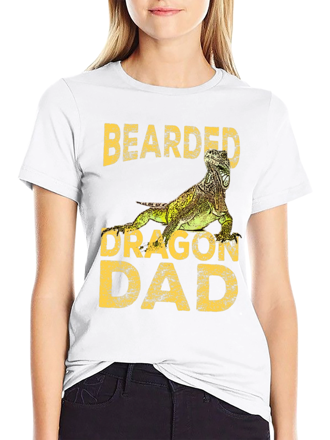 Bearded Dragon Dad Graphic T-Shirt Reptile Lover Tee