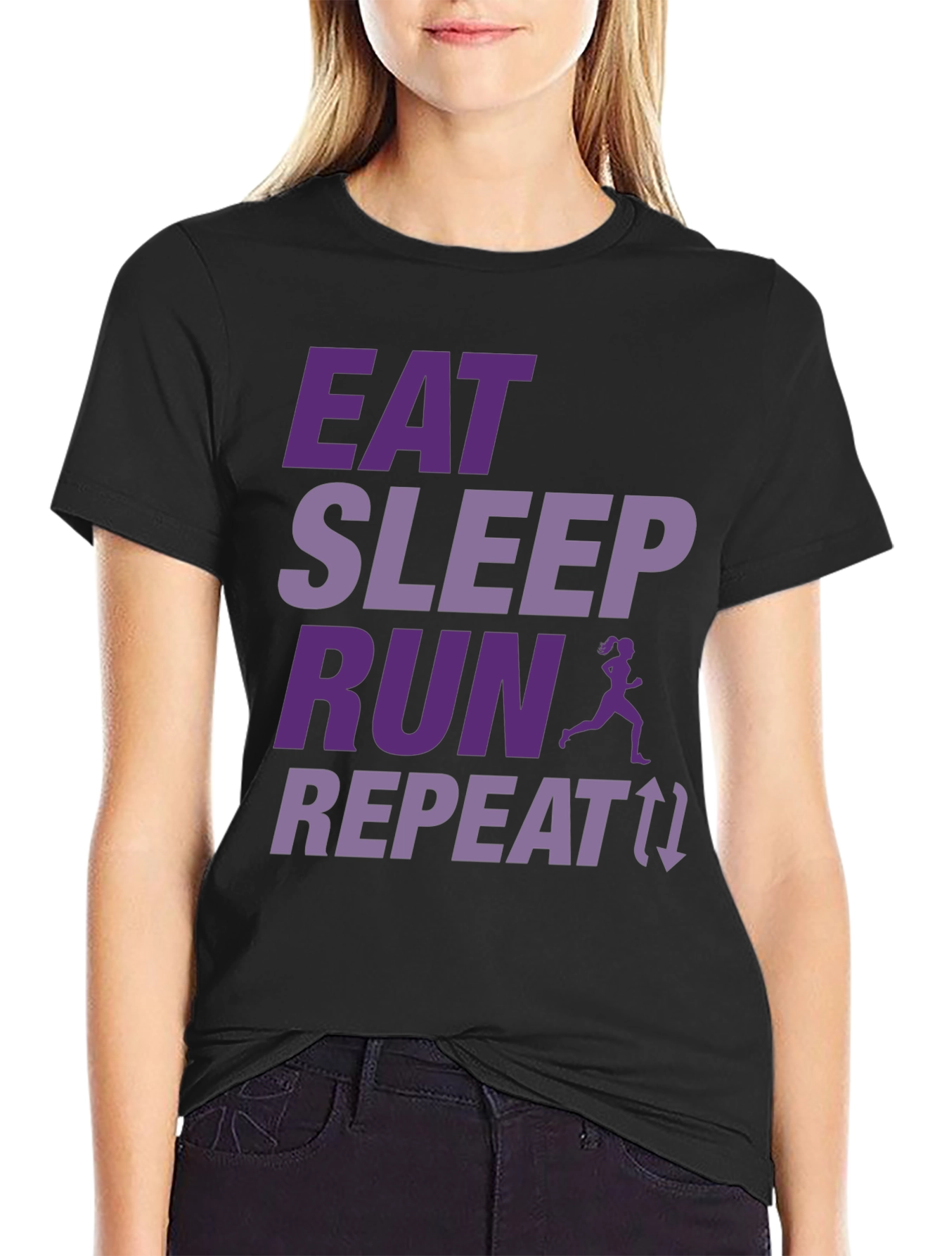 Eat Sleep Run Repeat T-Shirt - Runners Tee