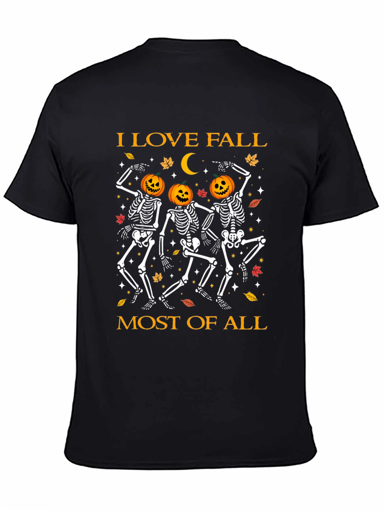 I Love Fall Most of All Skeleton T-Shirt