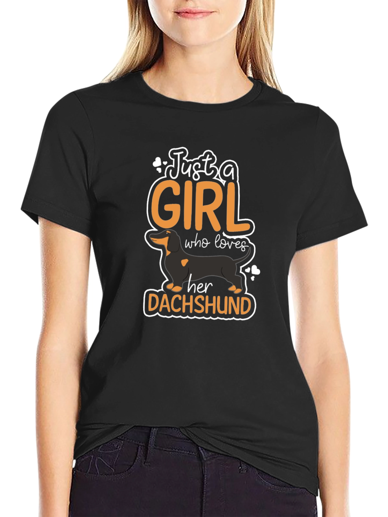 Just A Girl Who Loves Dachshunds T-Shirt