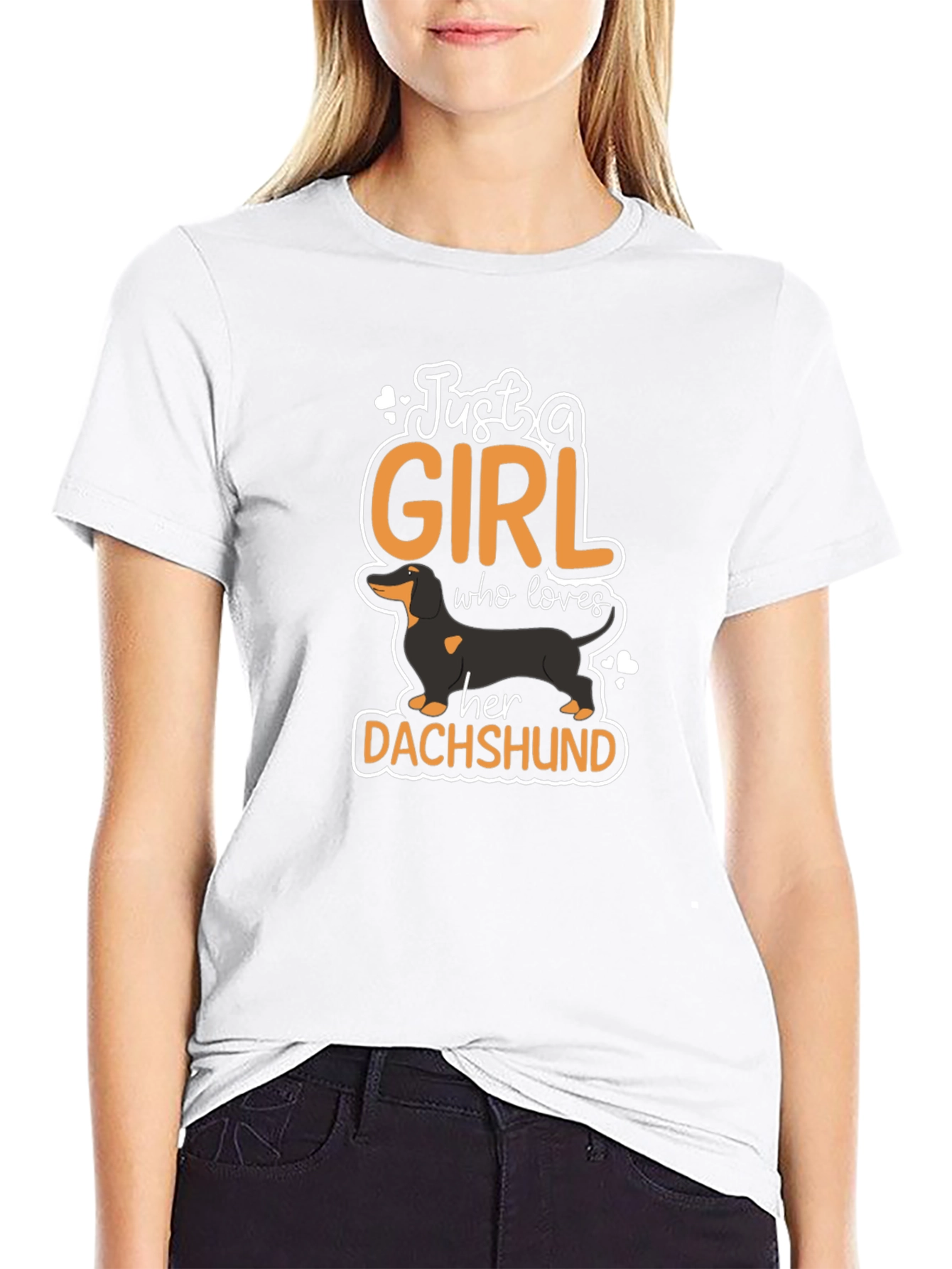 Just A Girl Who Loves Dachshunds T-Shirt