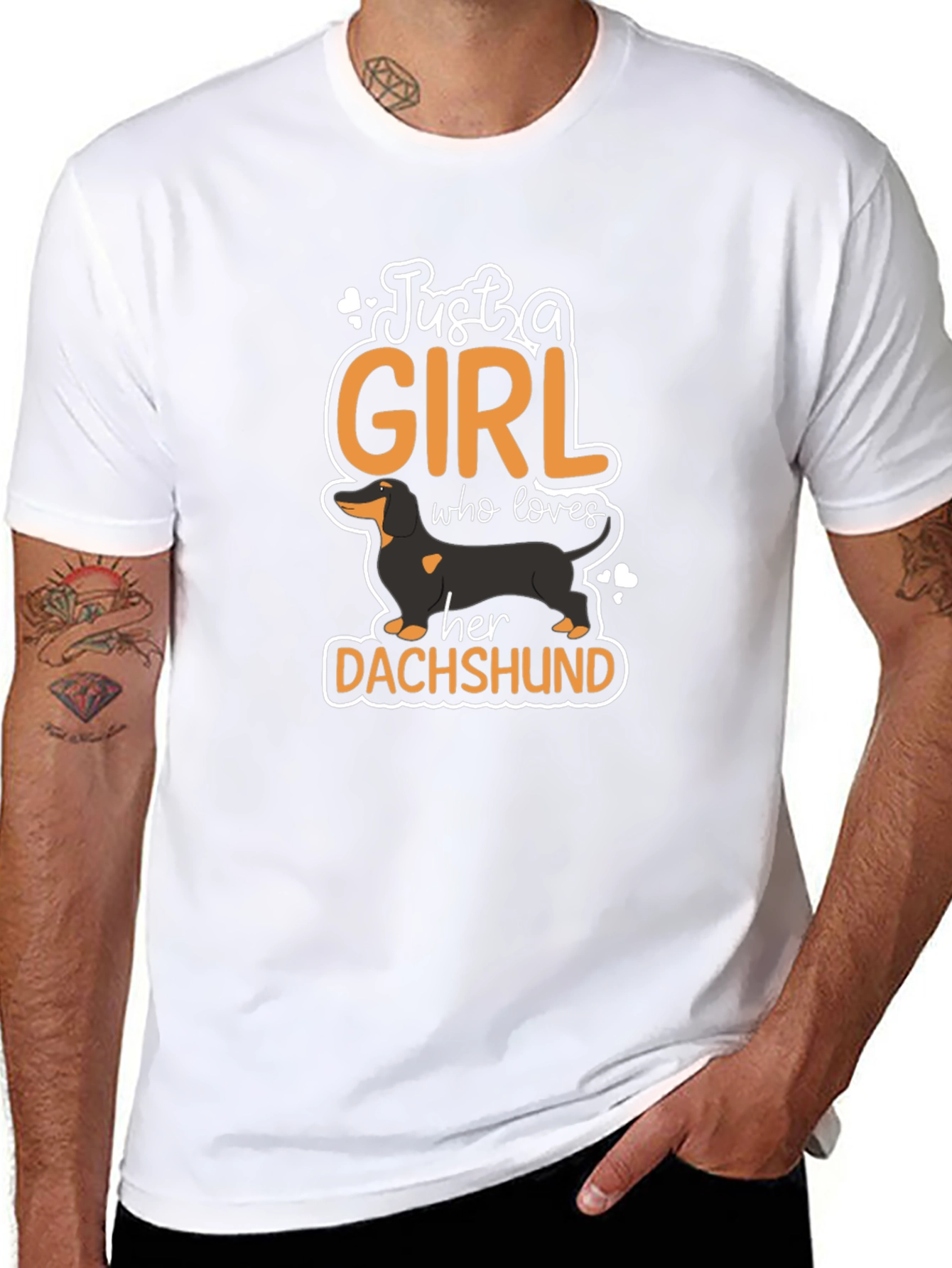 Just A Girl Who Loves Dachshunds T-Shirt