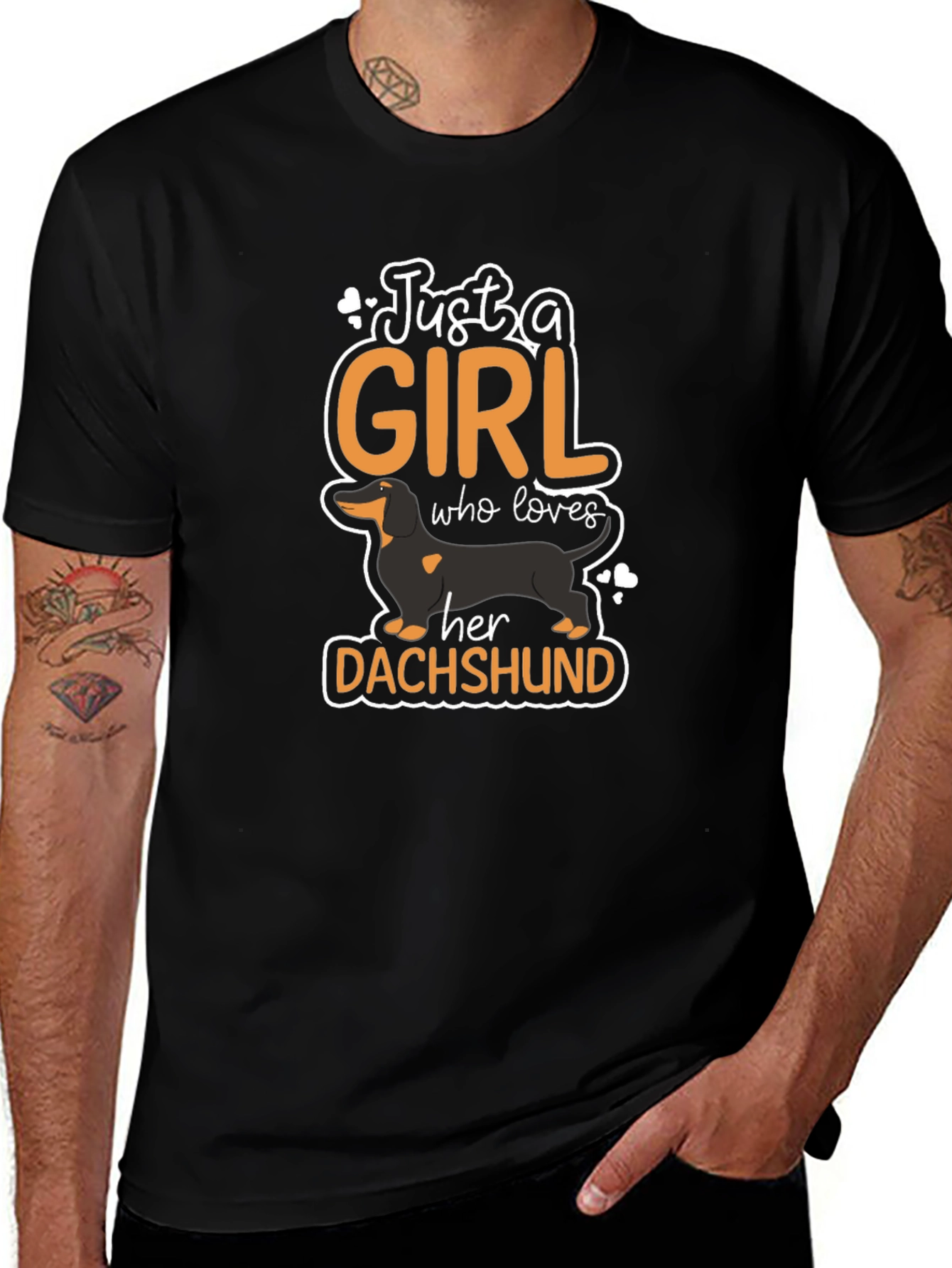 Just A Girl Who Loves Dachshunds T-Shirt
