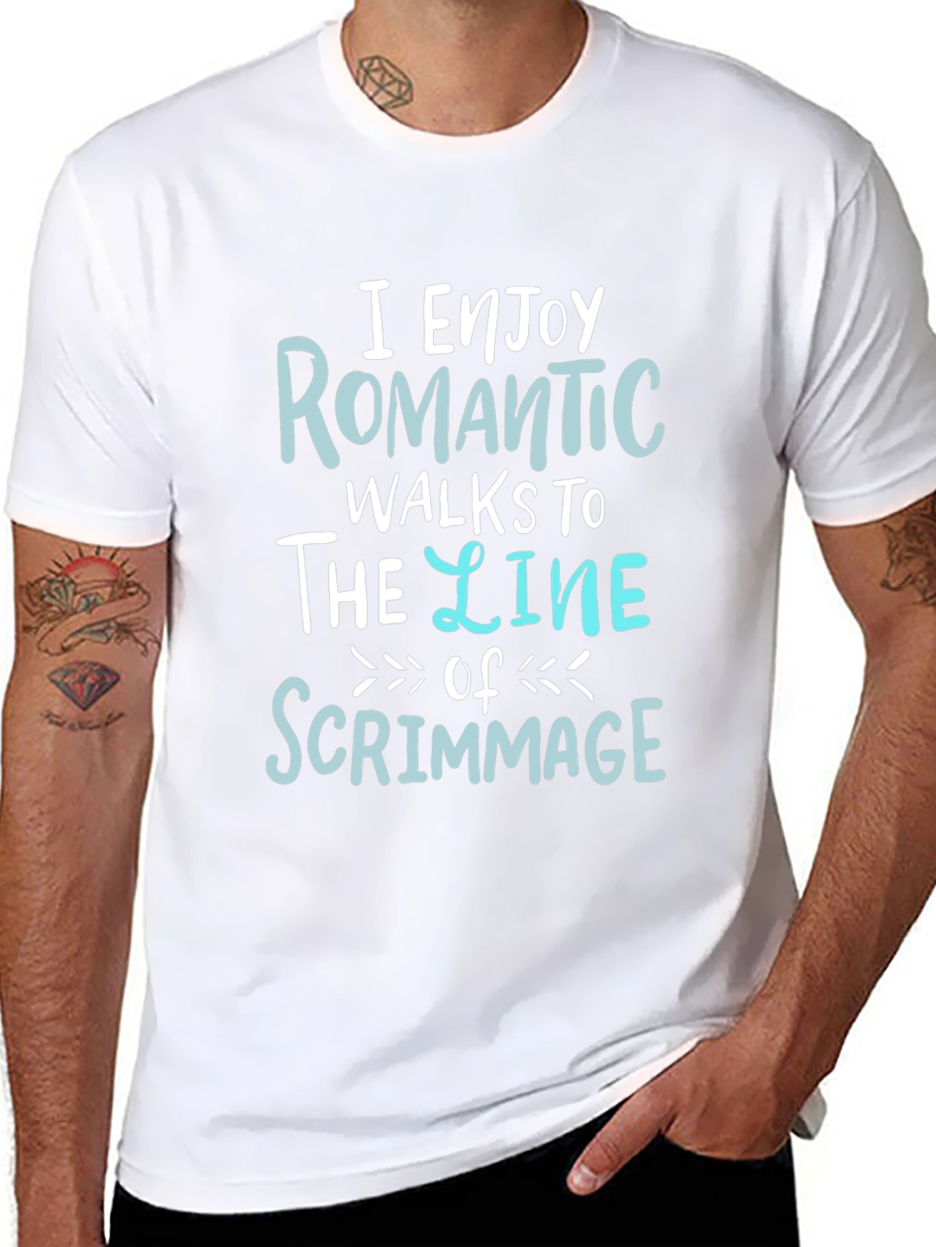 Romantic Walks to the Line of Scrimmage Graphic T-Shirt