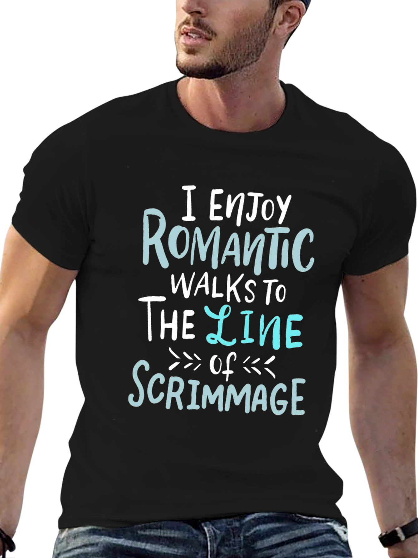 Romantic Walks to the Line of Scrimmage Graphic T-Shirt