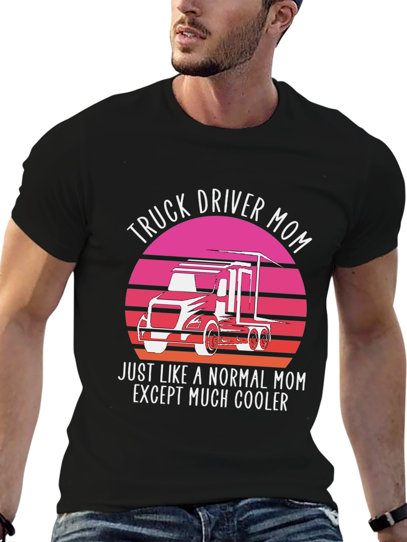 Truck Driver Mom Graphic T-Shirt