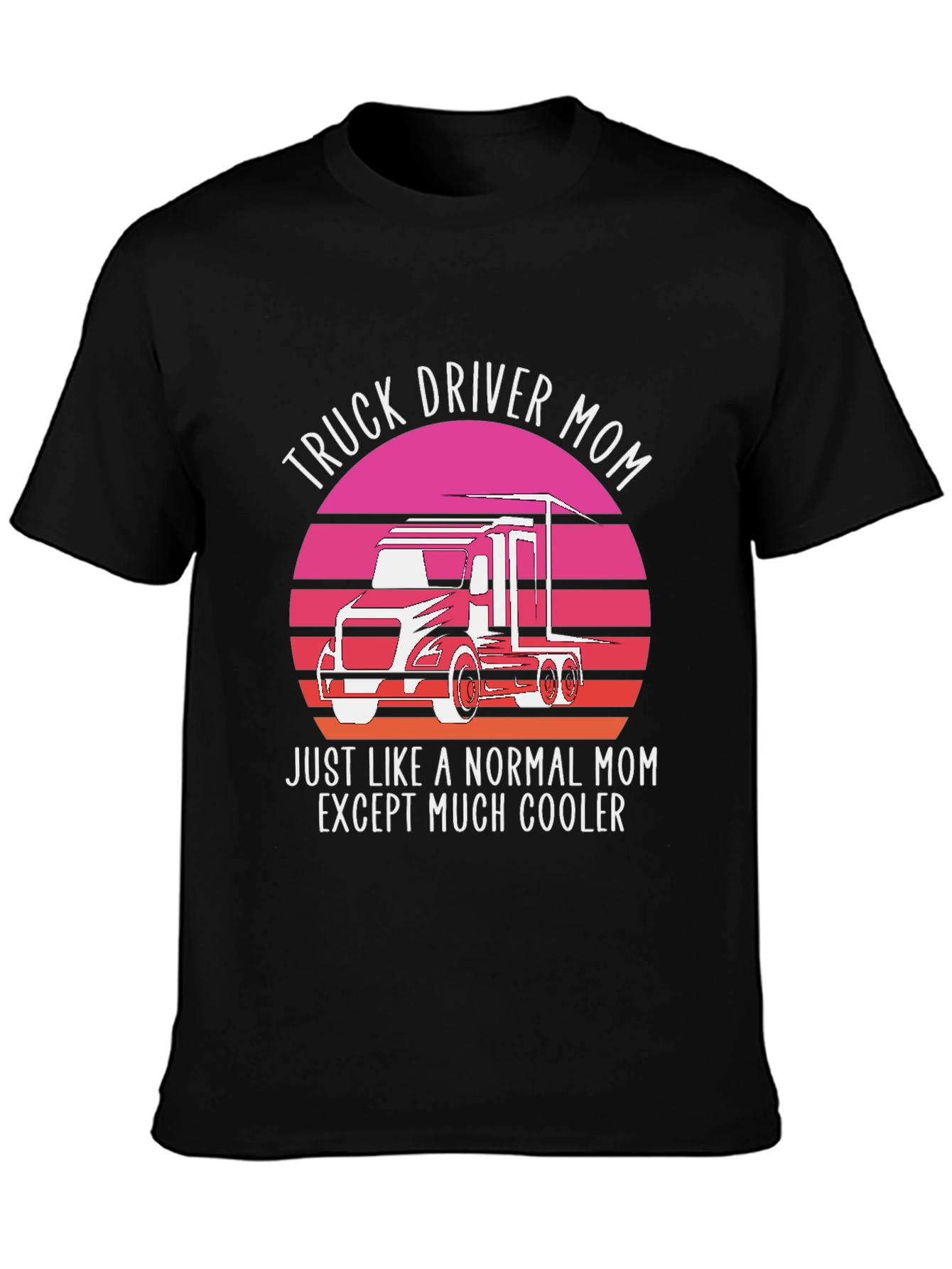 Truck Driver Mom Graphic T-Shirt
