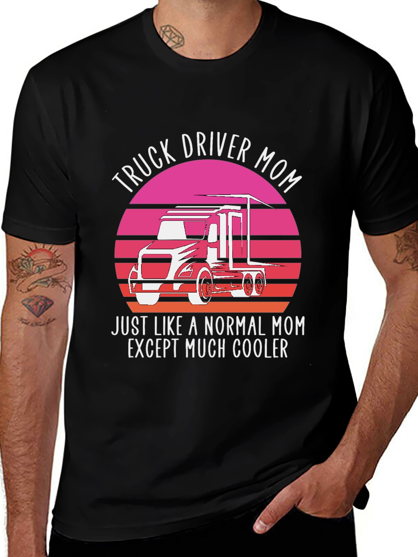 Truck Driver Mom Graphic T-Shirt
