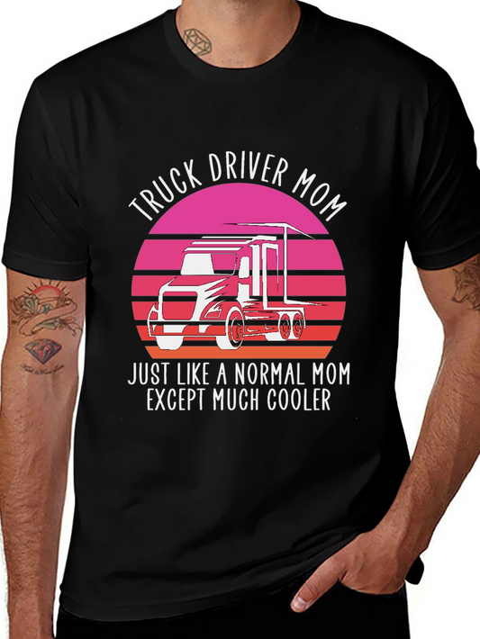 Truck Driver Mom Graphic T-Shirt