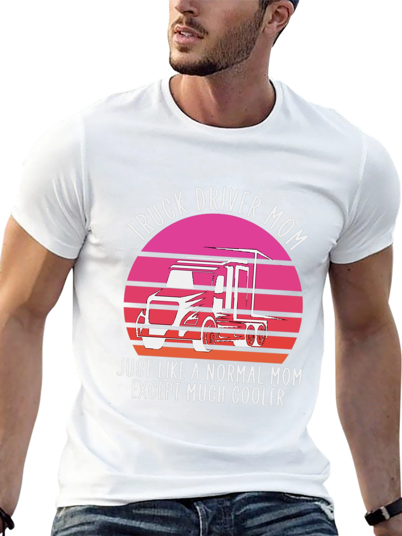 Truck Driver Mom Graphic T-Shirt