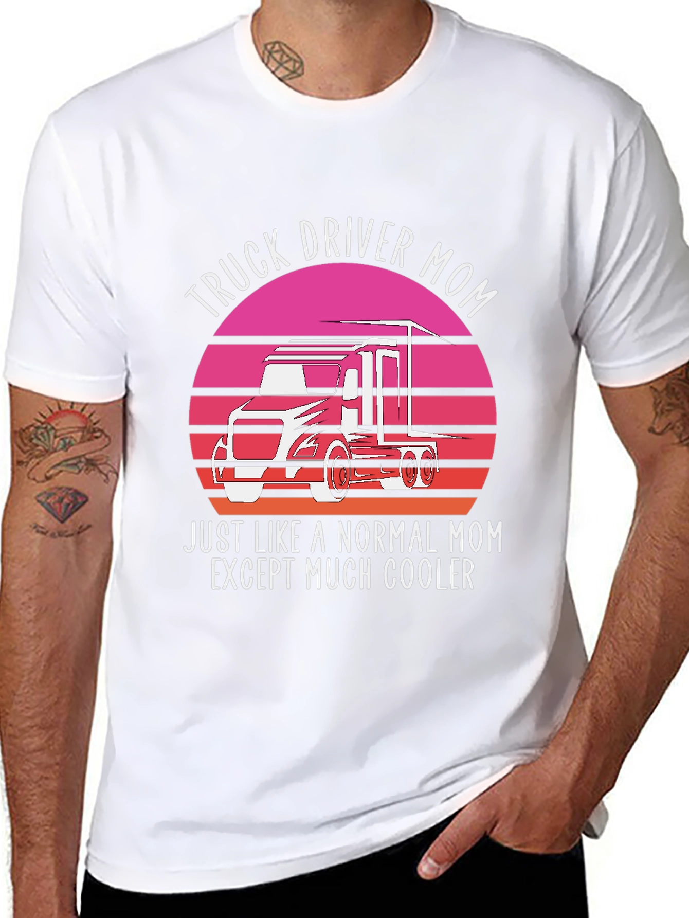 Truck Driver Mom Graphic T-Shirt