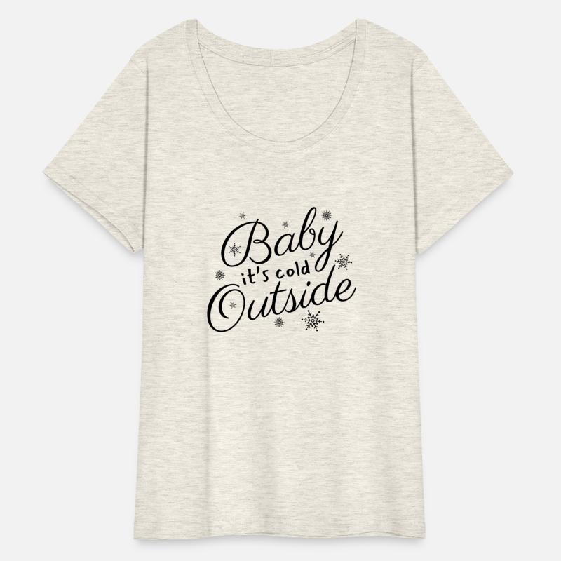 Baby It's Cold Outside Text Design