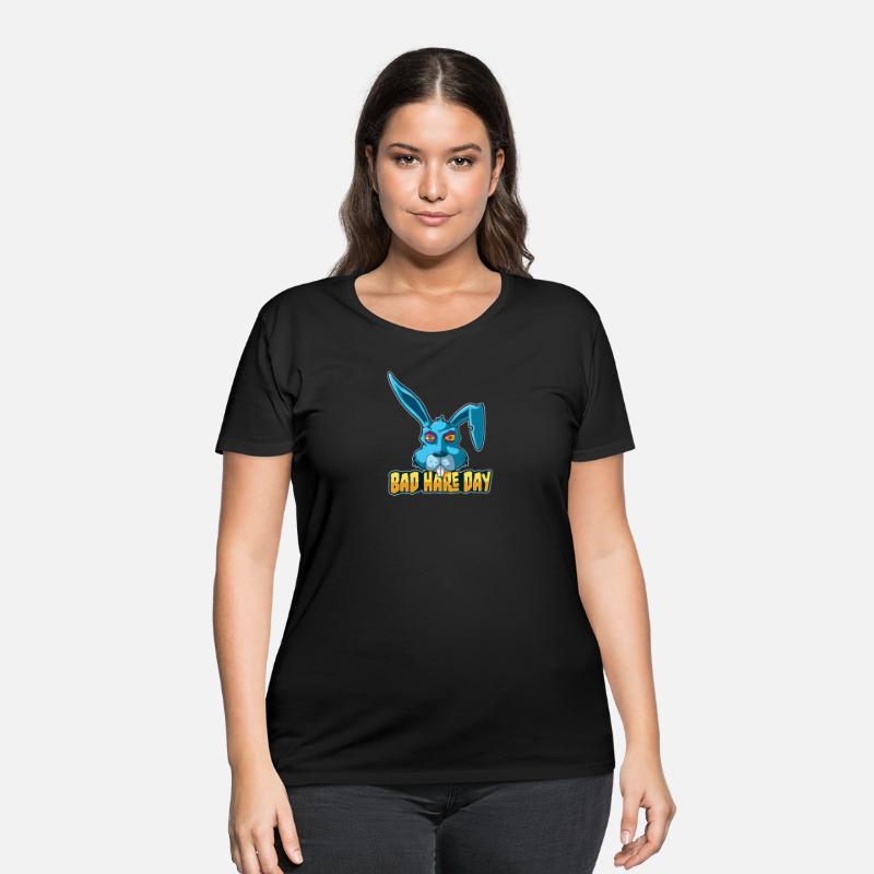 Bad Hare Day – Evil Easter Bunny Cartoon Shirt
