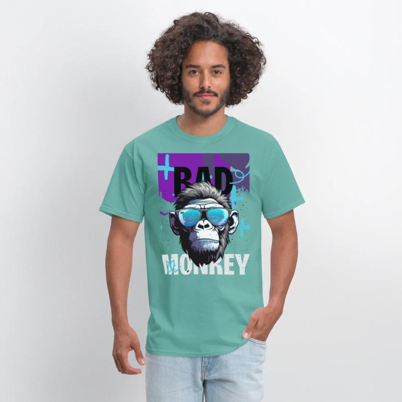BAD MONKEY – Neon Rebel Ape Tee