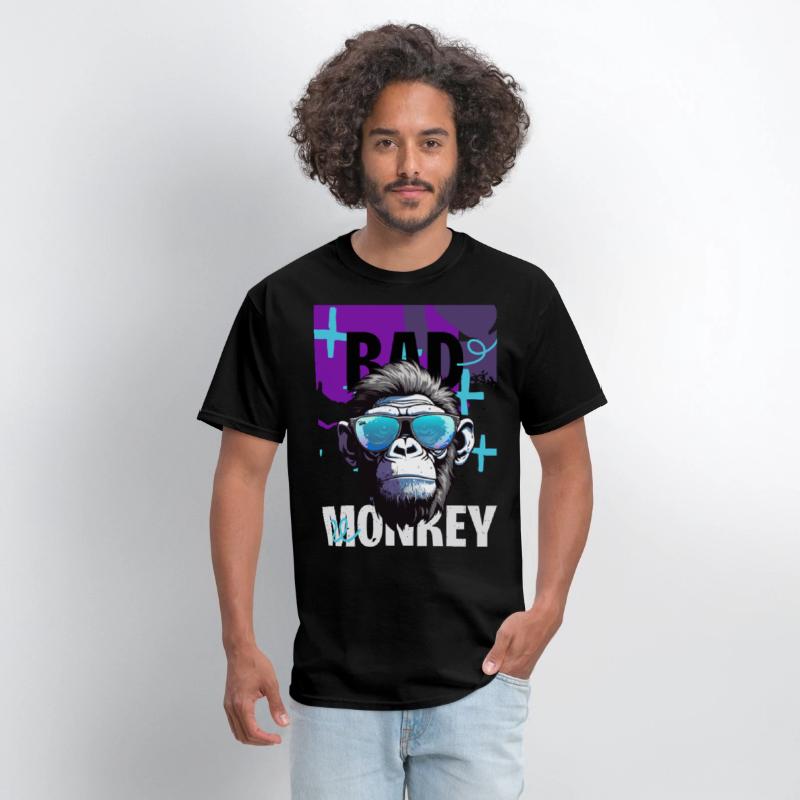 BAD MONKEY – Neon Rebel Ape Tee