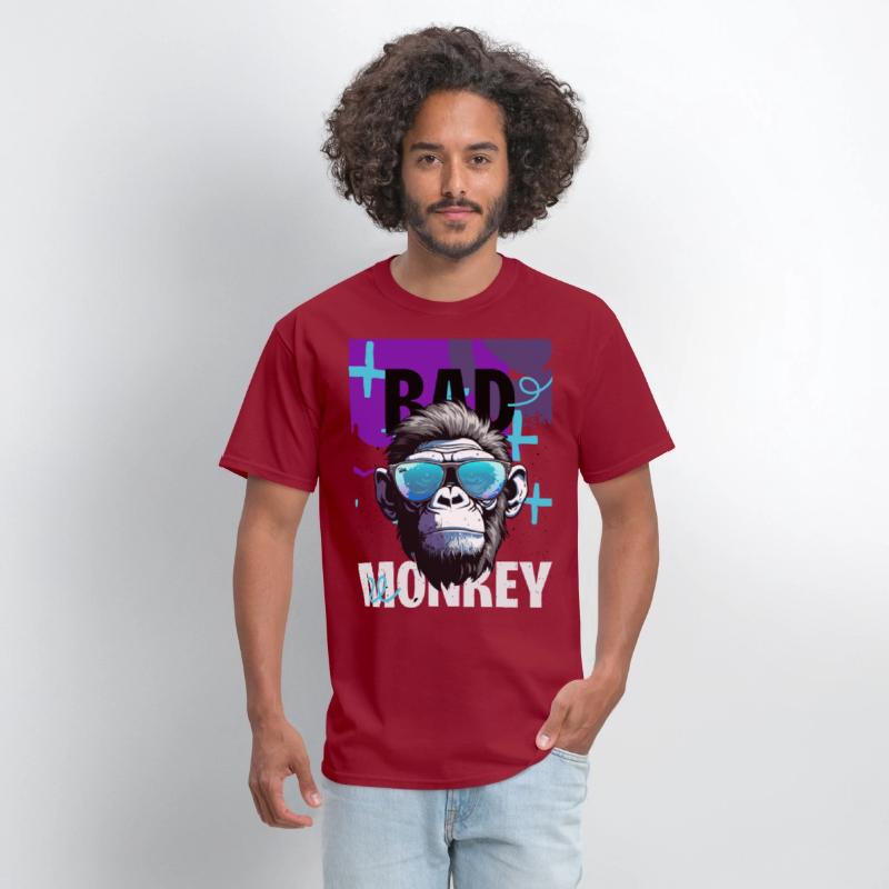 BAD MONKEY – Neon Rebel Ape Tee