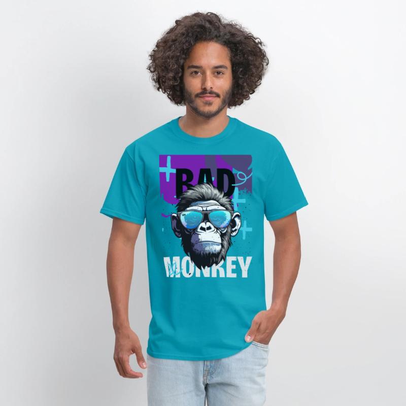 BAD MONKEY – Neon Rebel Ape Tee