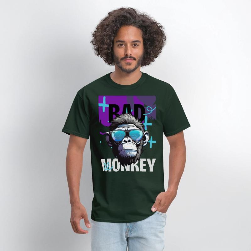 BAD MONKEY – Neon Rebel Ape Tee
