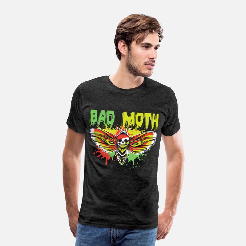 Bad moth | fancy skull colored moth art