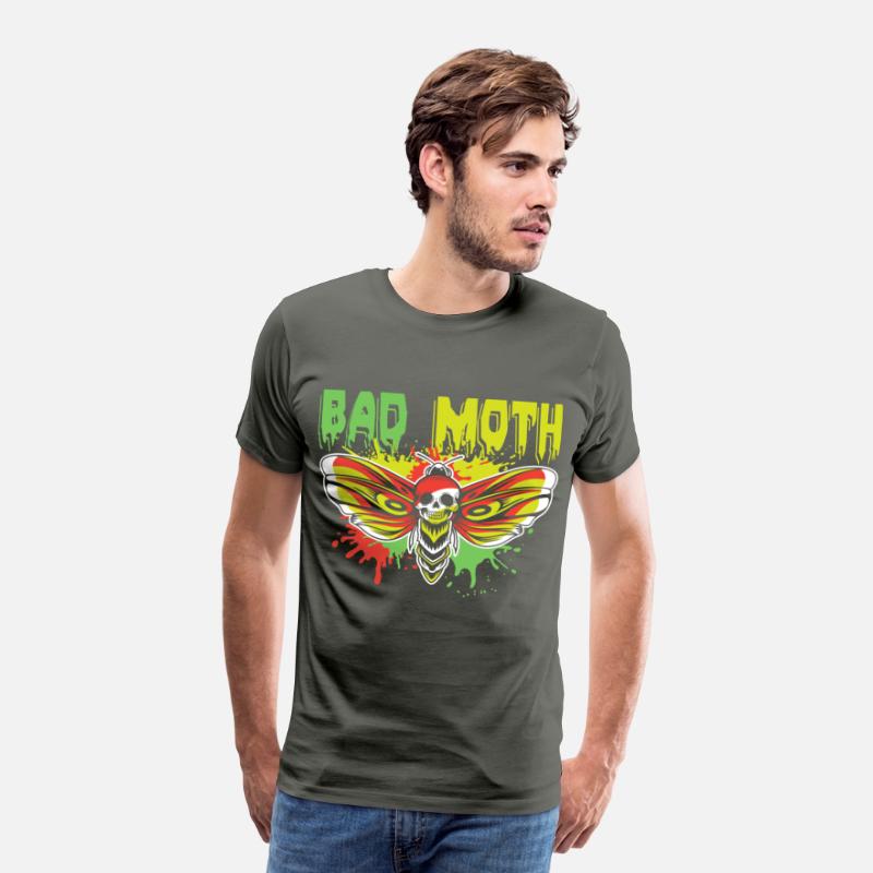 Bad moth | fancy skull colored moth art