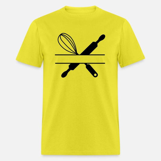 Banner text rolling pin and whisk