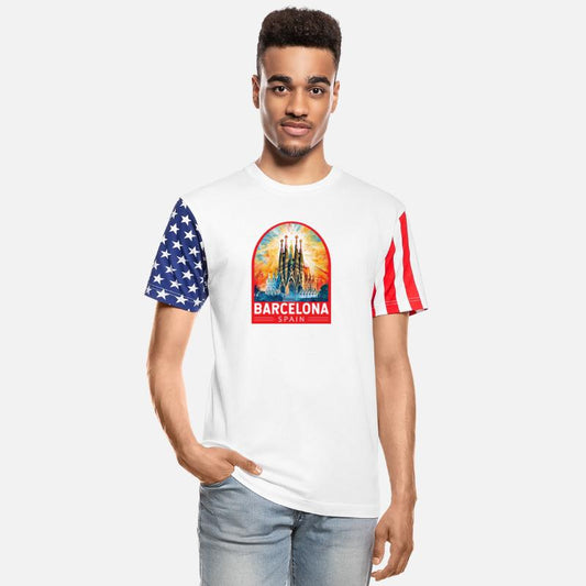 Barcelona Spain Travel Art Emblem