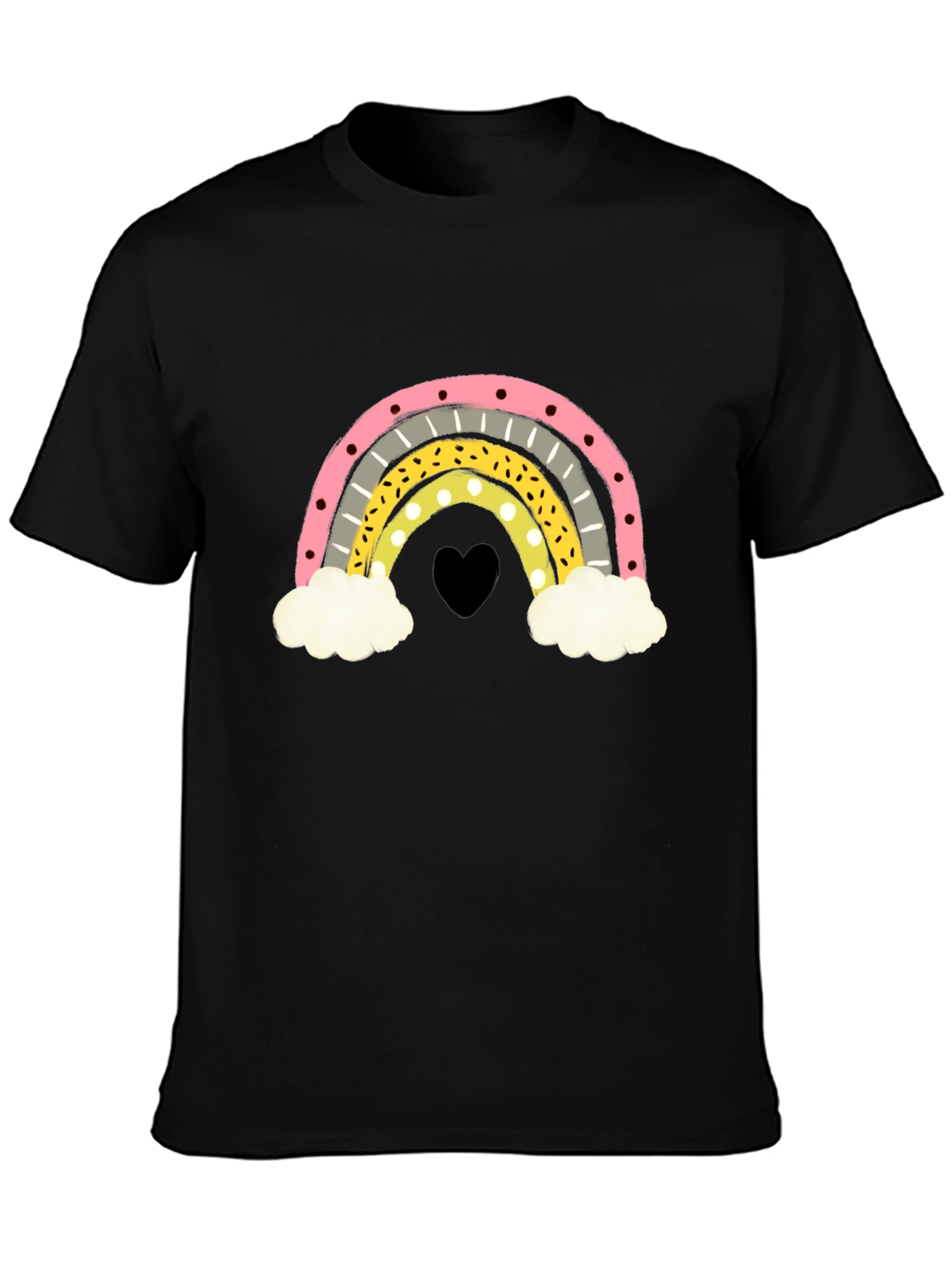 Rainbow Heart Graphic T-Shirt