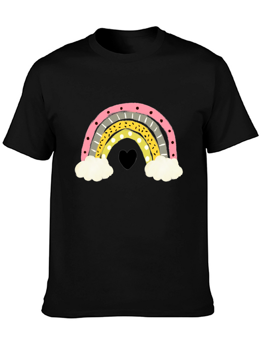 Rainbow Heart Graphic T-Shirt