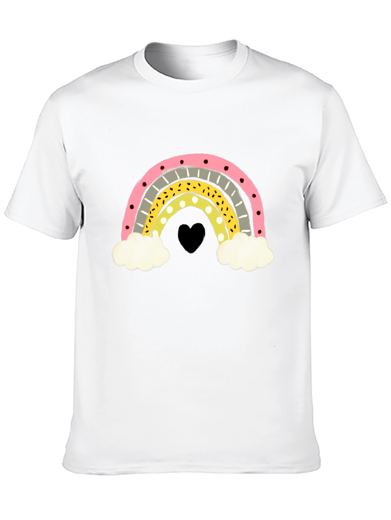 Rainbow Heart Graphic T-Shirt